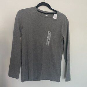 Old Navy Boys Long Sleeve T-Shirt, Gray, Size XL (14-16)